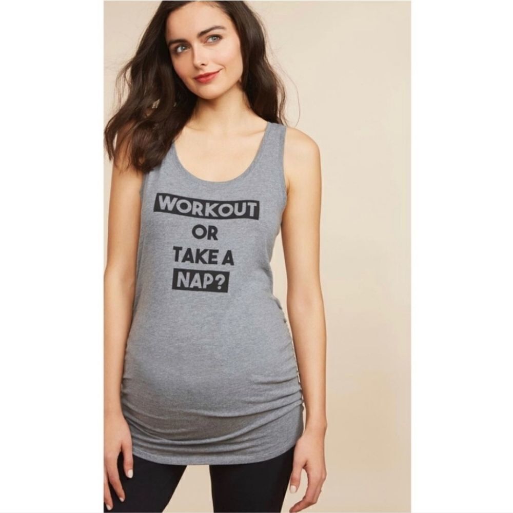 Motherhood maternity XS workout or take a nap tank top